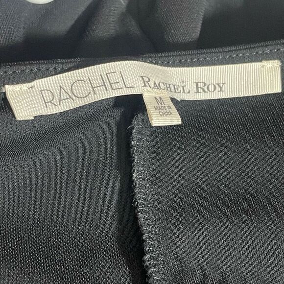 RACHEL RACHEL ROY 24-Hour Sleeveless Draped Dress, Black, Size M - Picture 4 of 9